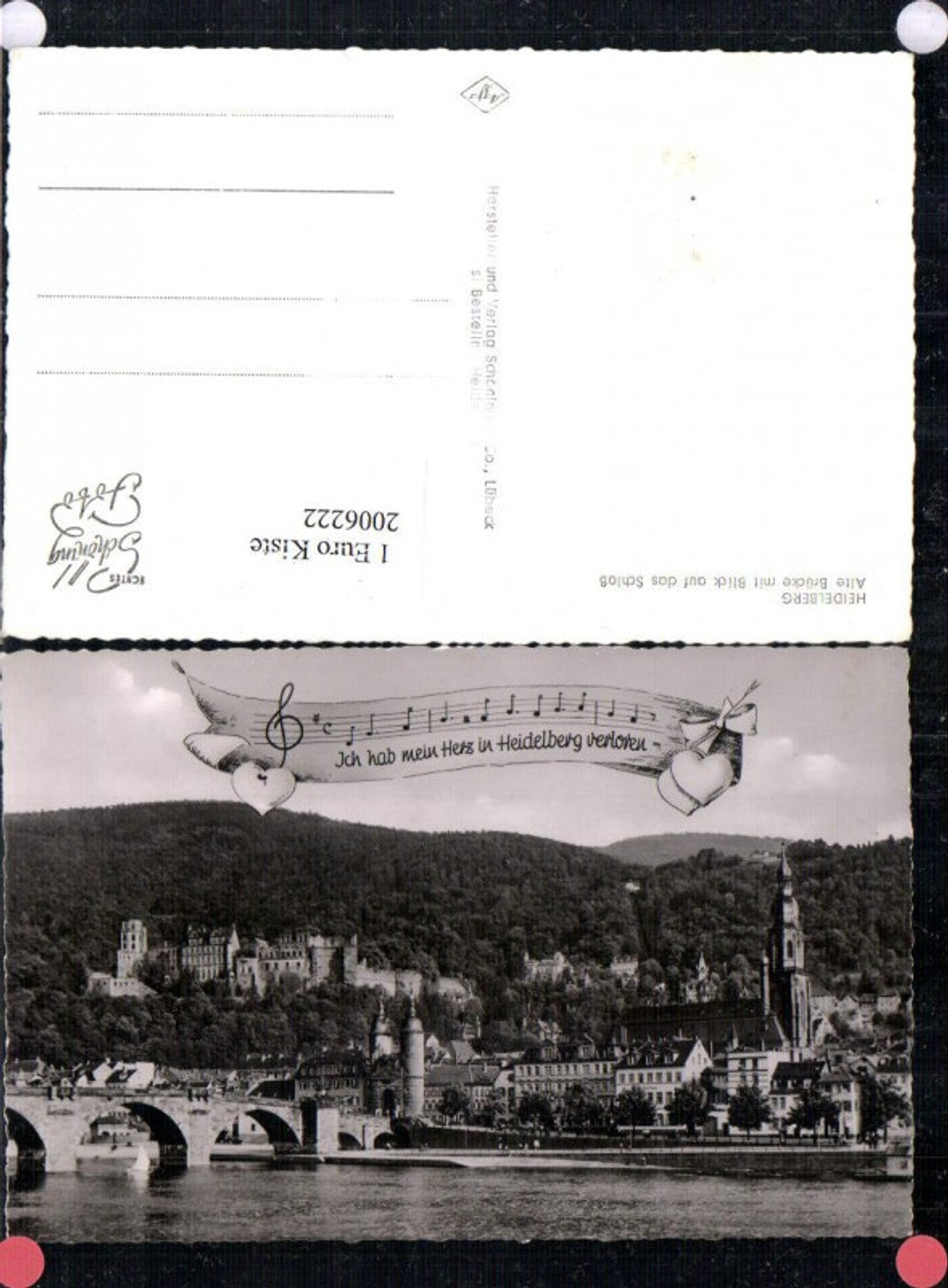 2006222,Heidelberg Teilansicht alte Brücke m. Blick auf Schloss