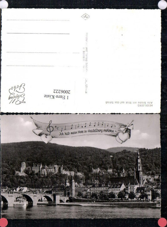 2006222,Heidelberg Teilansicht alte Brücke m. Blick auf Schloss