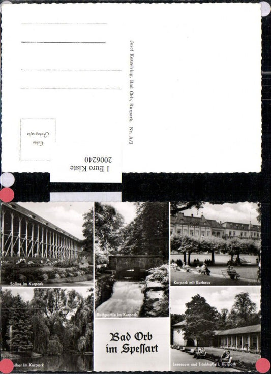 2006240,Bad Orb im Spessart Kurpark Kurhaus Leseraum Trinkhalle Saline Mehrbildkarte