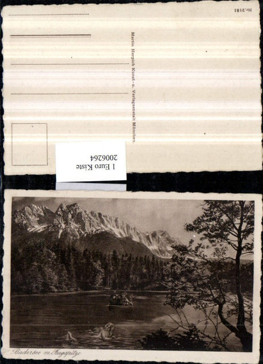 2006264,Badersee See m. Zugspitze b. Garmisch-Partenkirchen