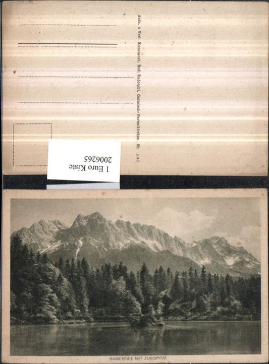 2006265,Badersee See m. Zugspitze b. Garmisch-Partenkirchen