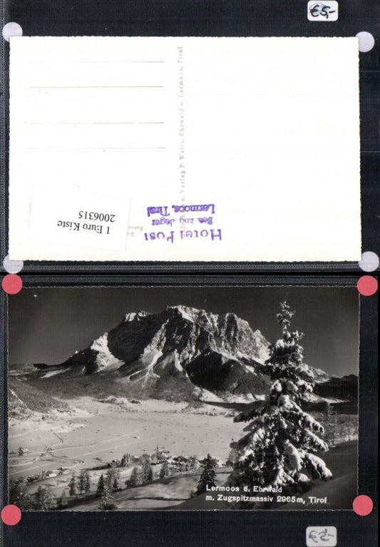 2006315,Lermoos u. Ehrwald Totale m. Zugspitzmassiv Winterbild