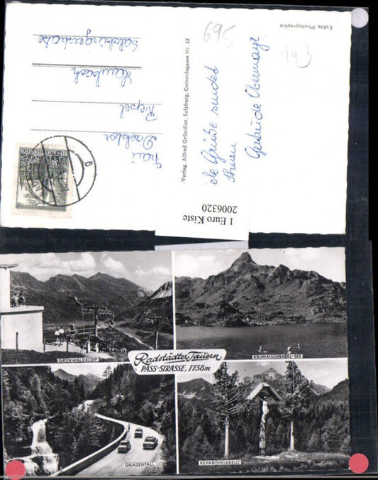 2006320,Radstädter Tauern Pass-Straße Grünwaldkopf Kehrbühelkreuz Gnadenfall Mehrbildkarte