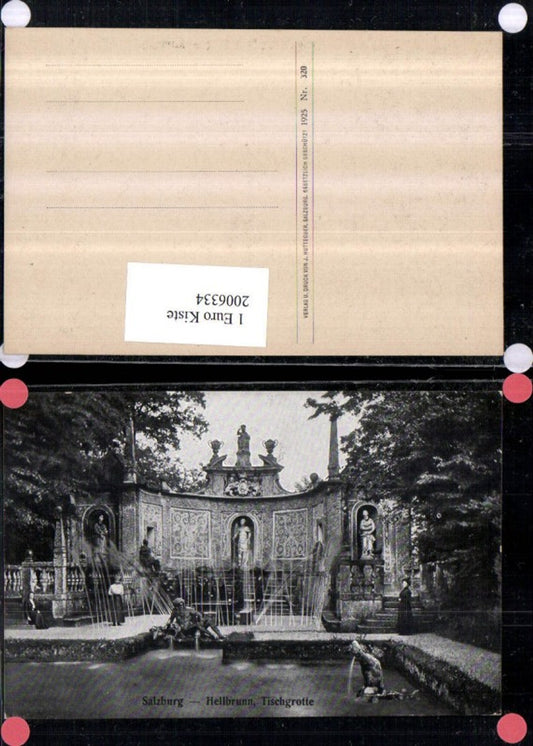 2006334,Salzburg Hellbrunn Tischgrotte Wasserkunst
