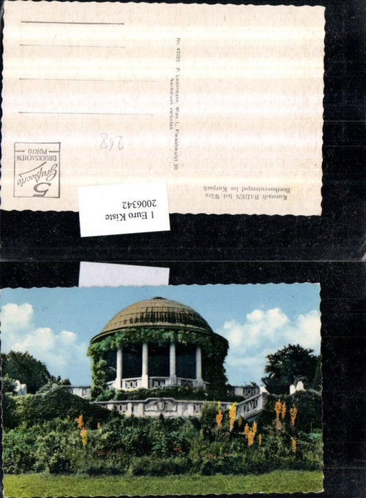 2006342,Baden b. Wien Beethoventempel im Kurpark