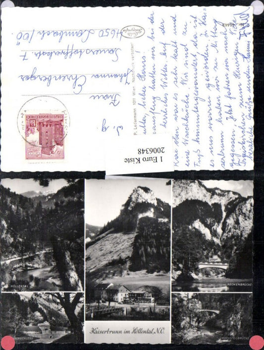 2006348,Kaiserbrunn im Höllental Rechenbrücke Hochstegbrücke Wasserschloss Mehrbildkarte