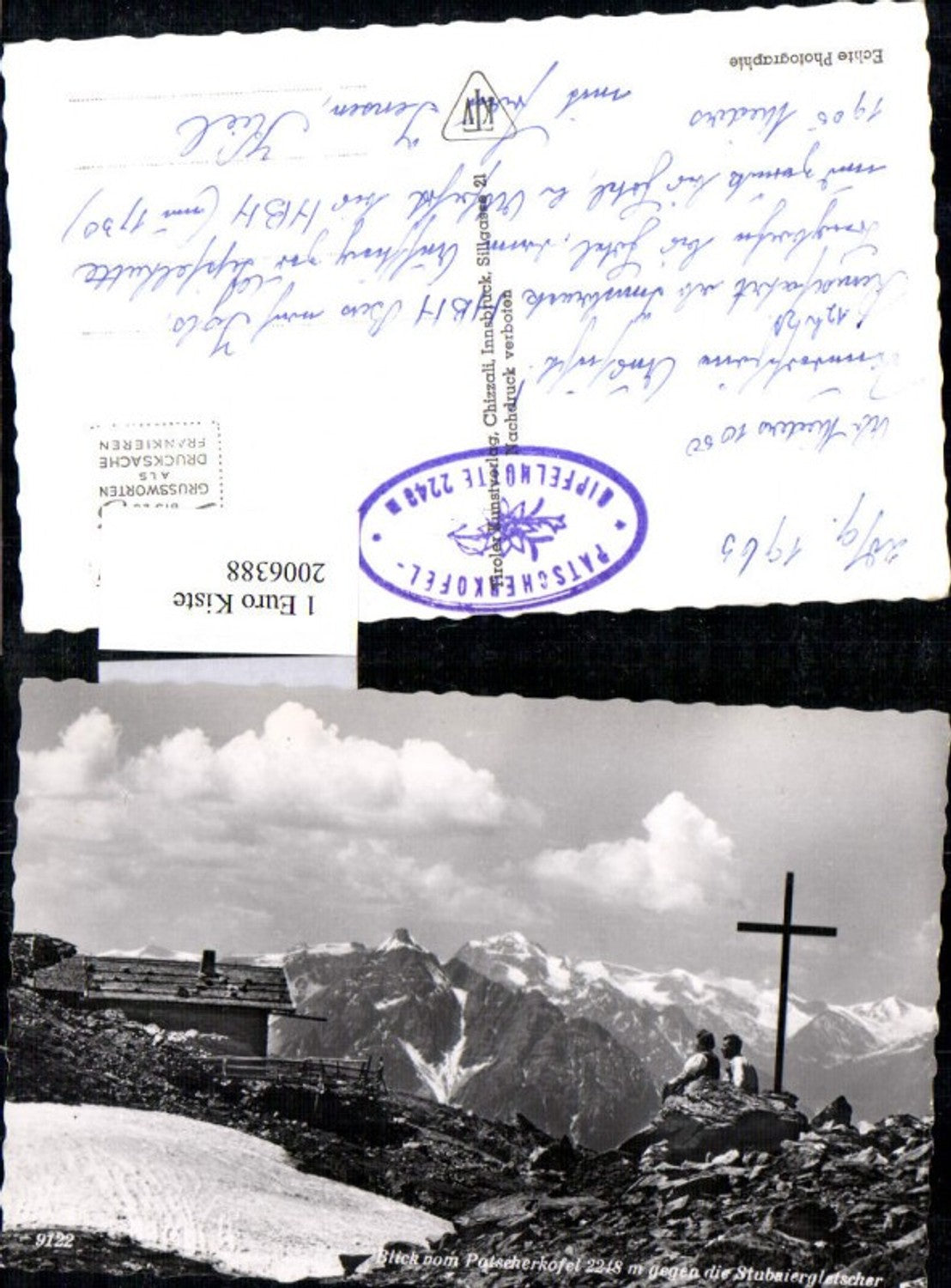 2006388,Blick v. Patscherkofel geg. d. Stubaiergletscher