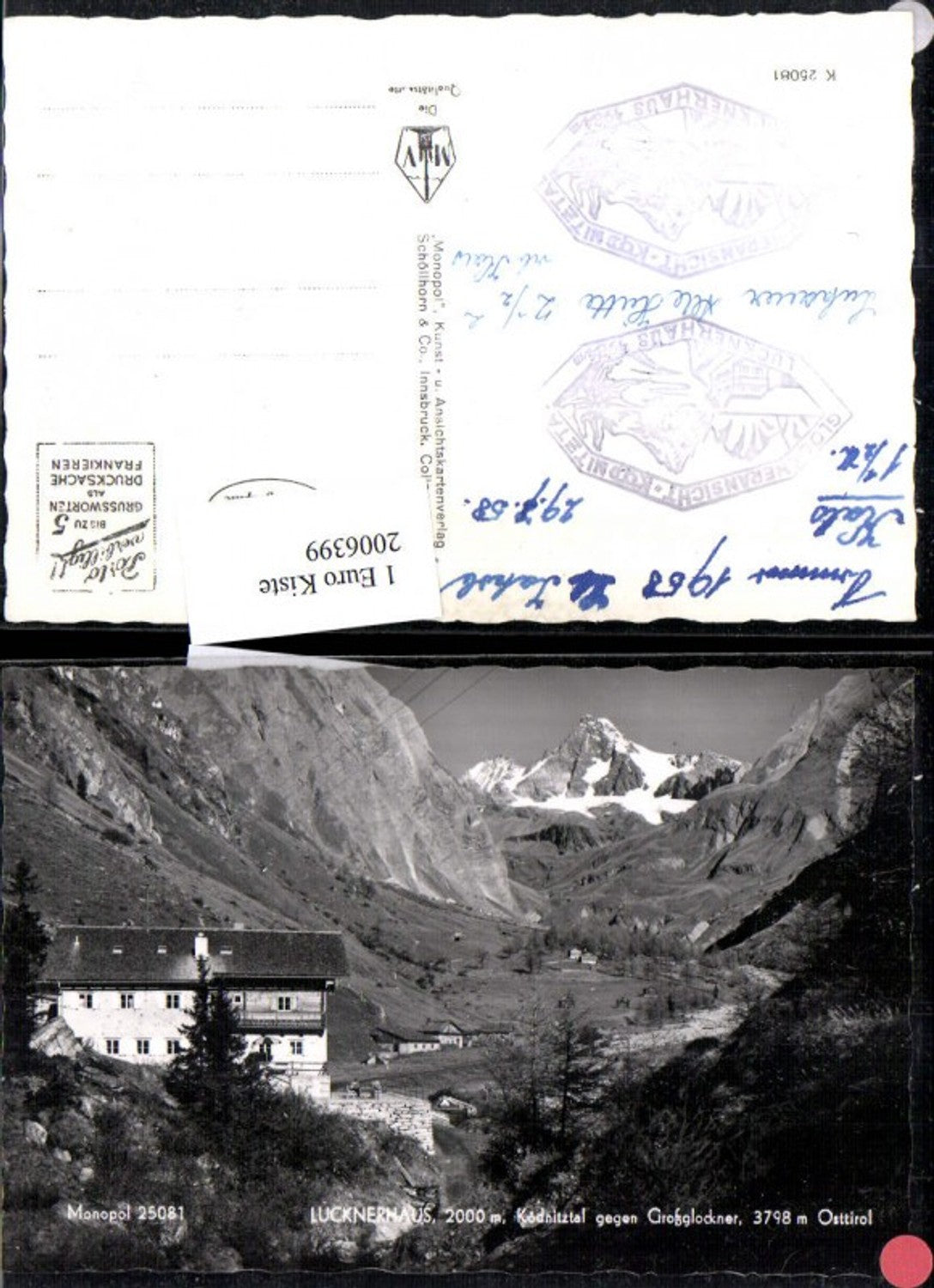 2006399,Lucknerhaus Ködnitztal geg. Großglockner Bergkulisse