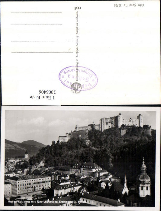 2006406,Salzburg Teilansicht Festung Hohensalzburg m. Kapitelplatz u. Erzbischöflicher Palast