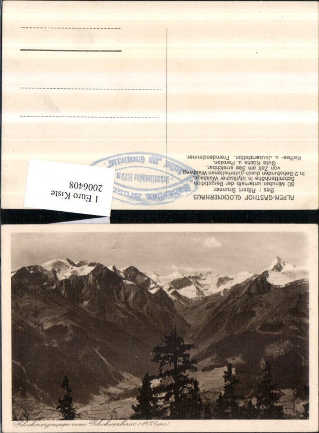 2006408,Glocknergruppe v. Glocknerhaus Bergkulisse
