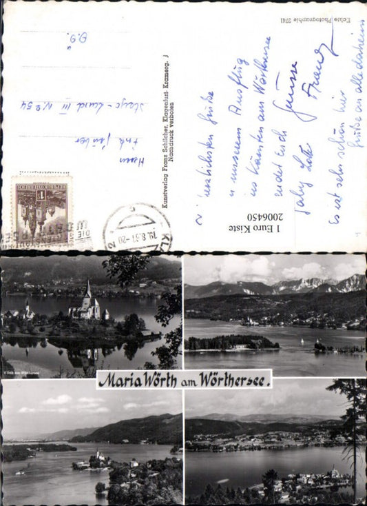 2006450,Maria Wörth a. Wörthersee Totale Kirche Mehrbildkarte
