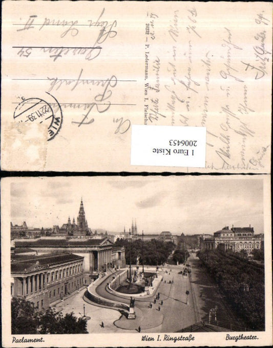 2006453,Wien 1 Ringstraße Parlament Burgtheater