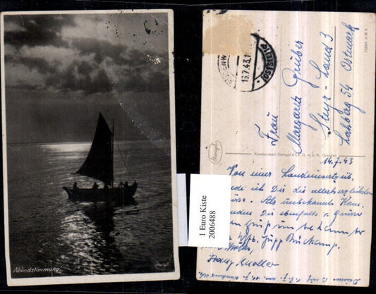 2006488,Abendstimmung Segelboot pub Stengel u. Co