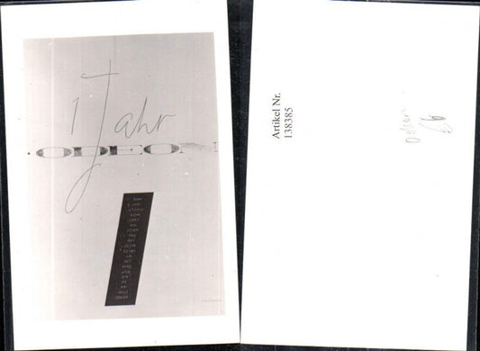 138385,Reklame Odeon Theater Wien 1 Jahr Odeon