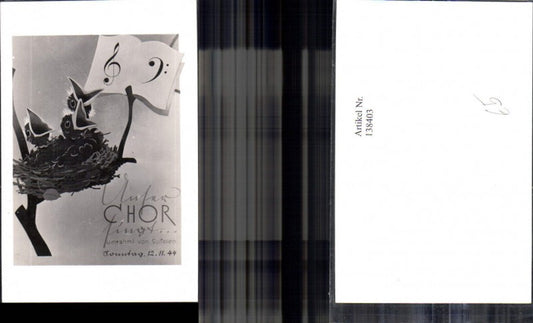 138403,Reklame Odeon Theater Wien Unser Chor singt umrahmt v. Solisten 1944