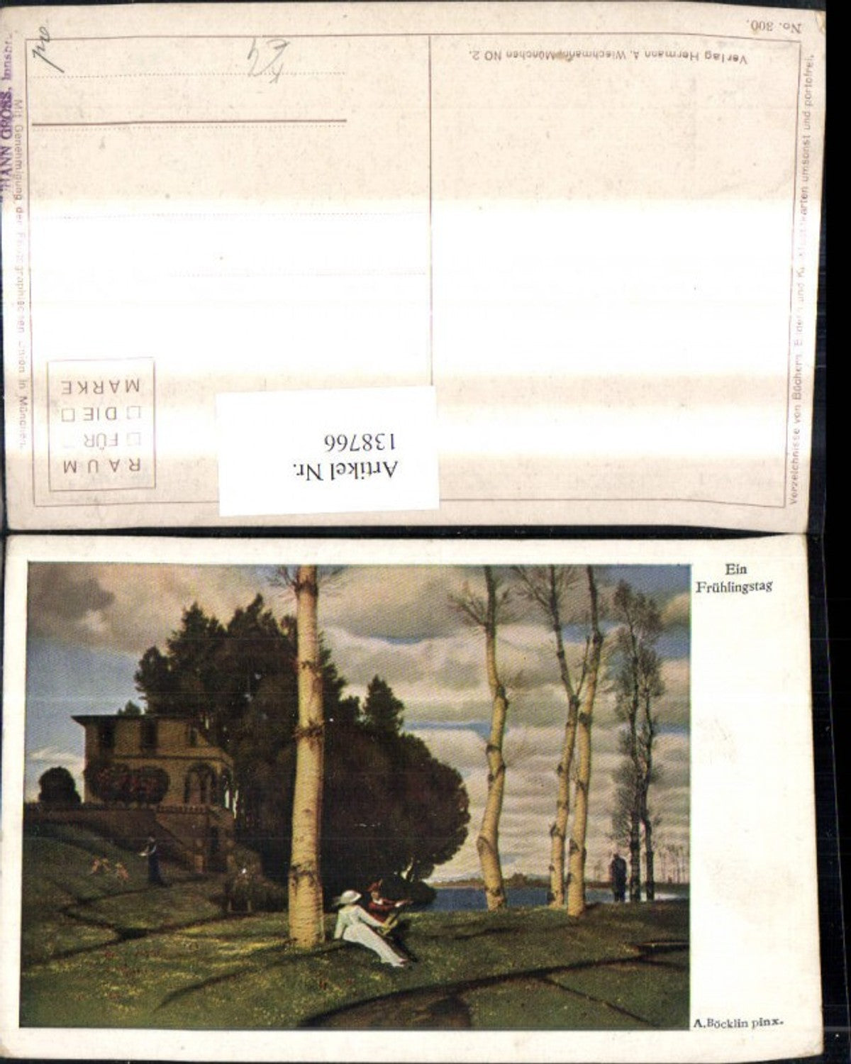 138766,Künstler Ak A. Böcklin Ein Frühlingstag