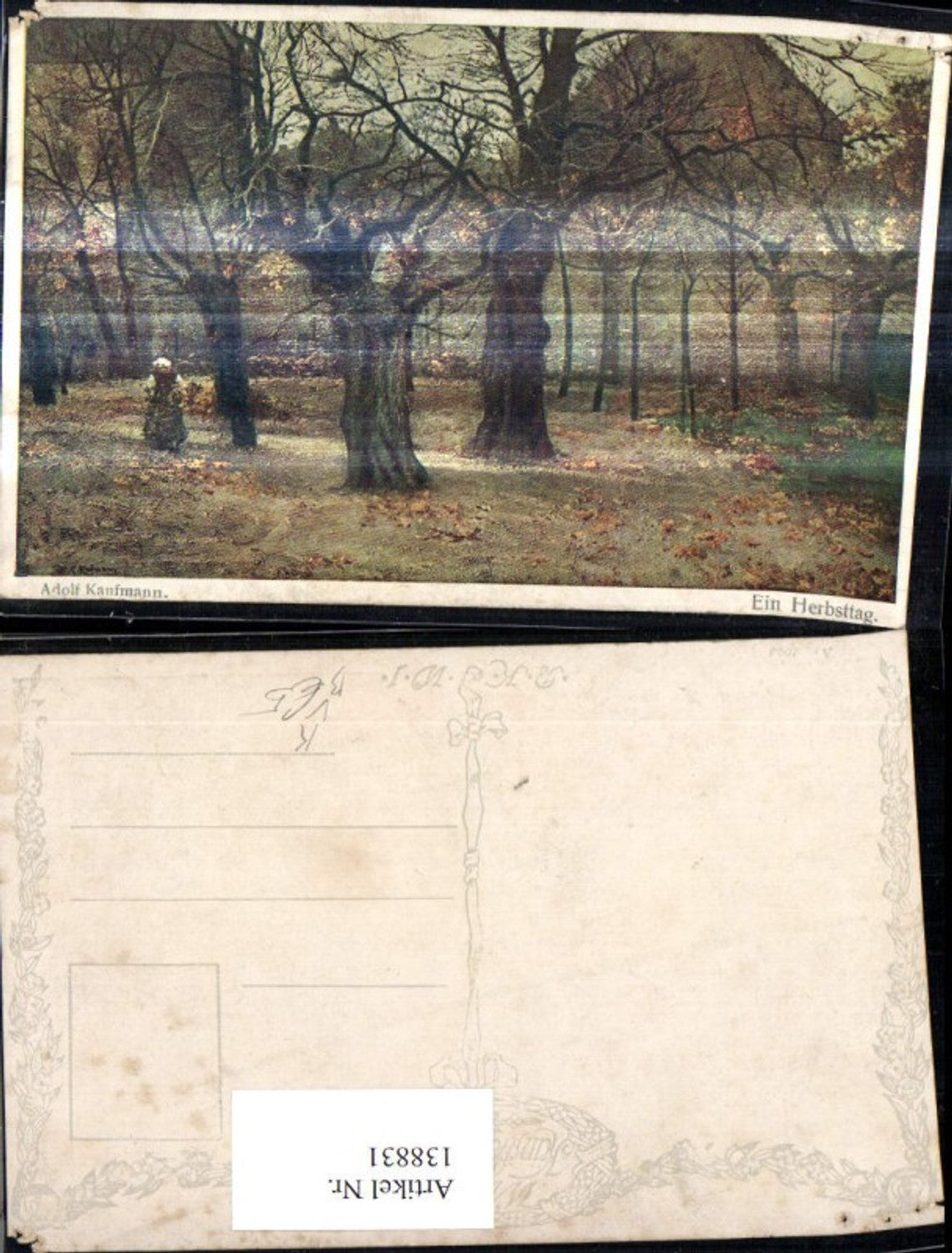138831,Künstler Ak Adolf Kaufmann Ein Herbsttag pub B.K.W.I. Brüder Kohn 1094