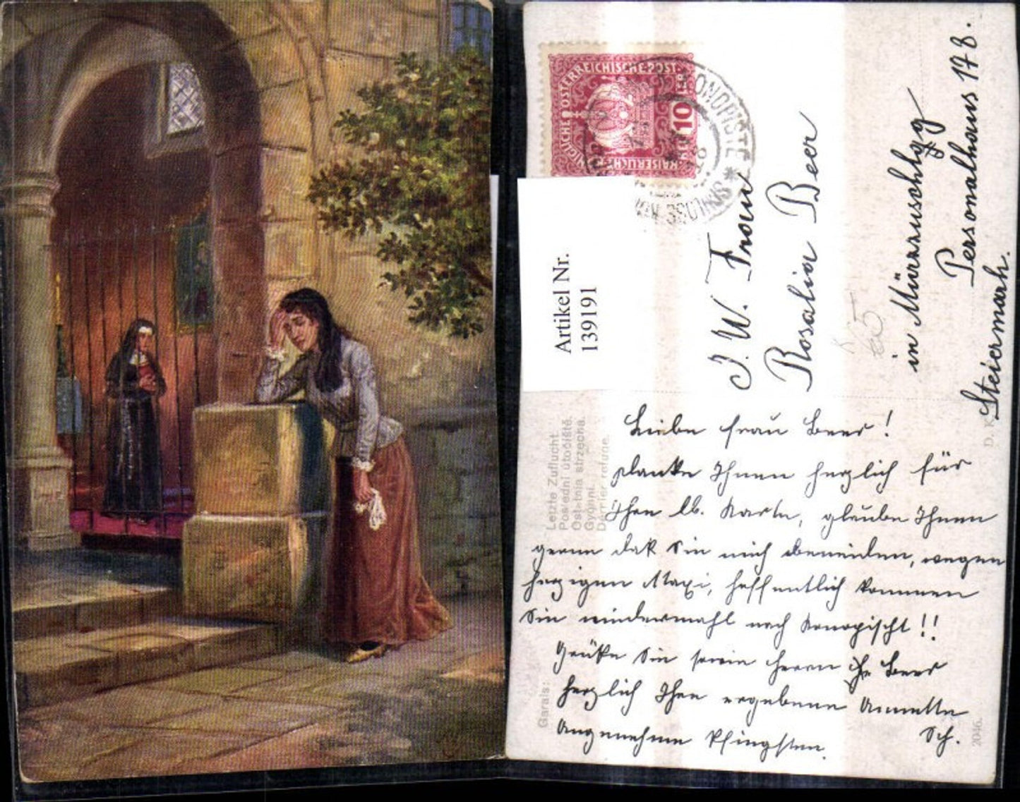 139191,Künstler Ak Garais Letzte Zuflucht