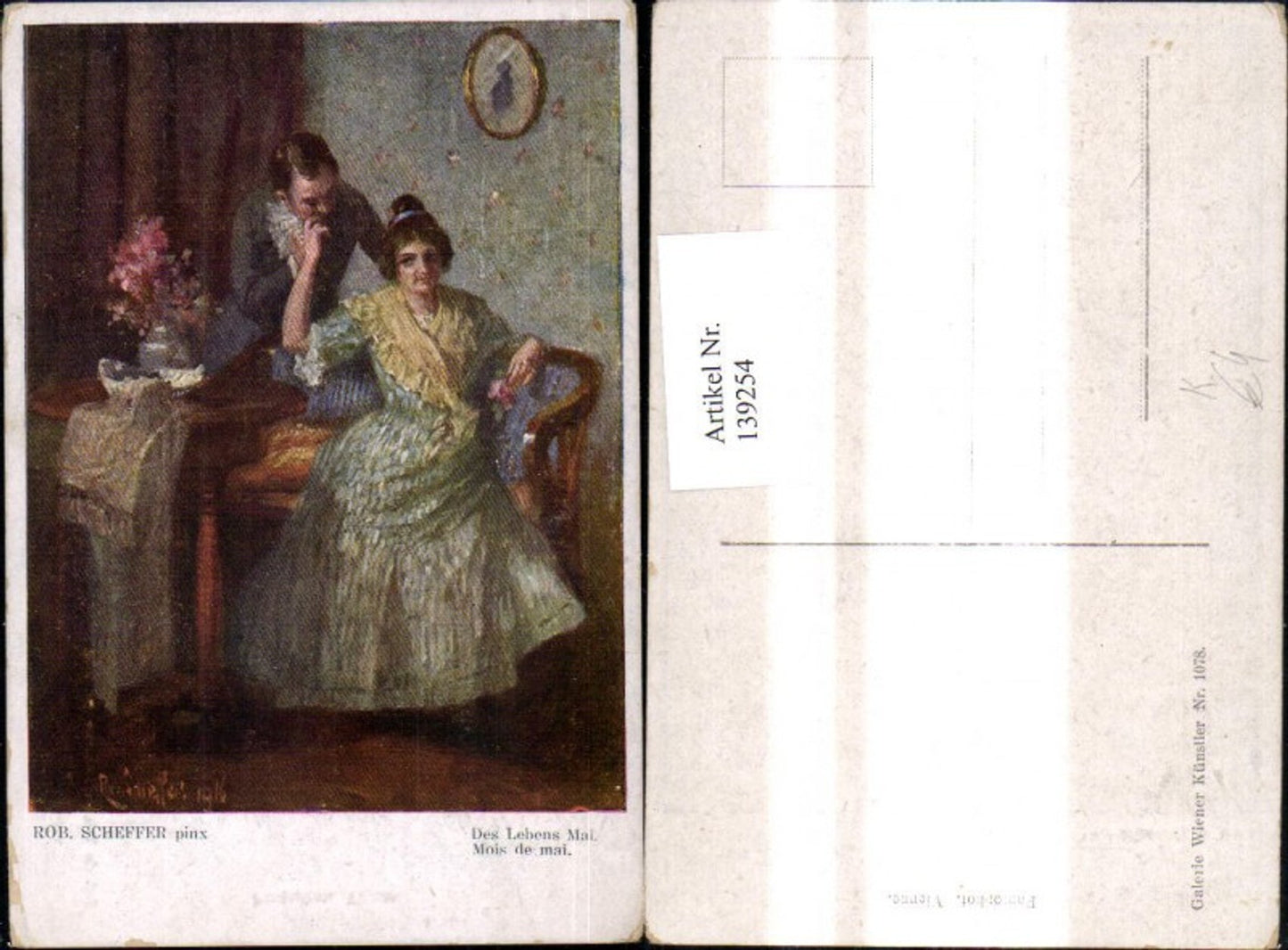 139254,Künstler Ak Rob. Scheffer Des Lebens Mai