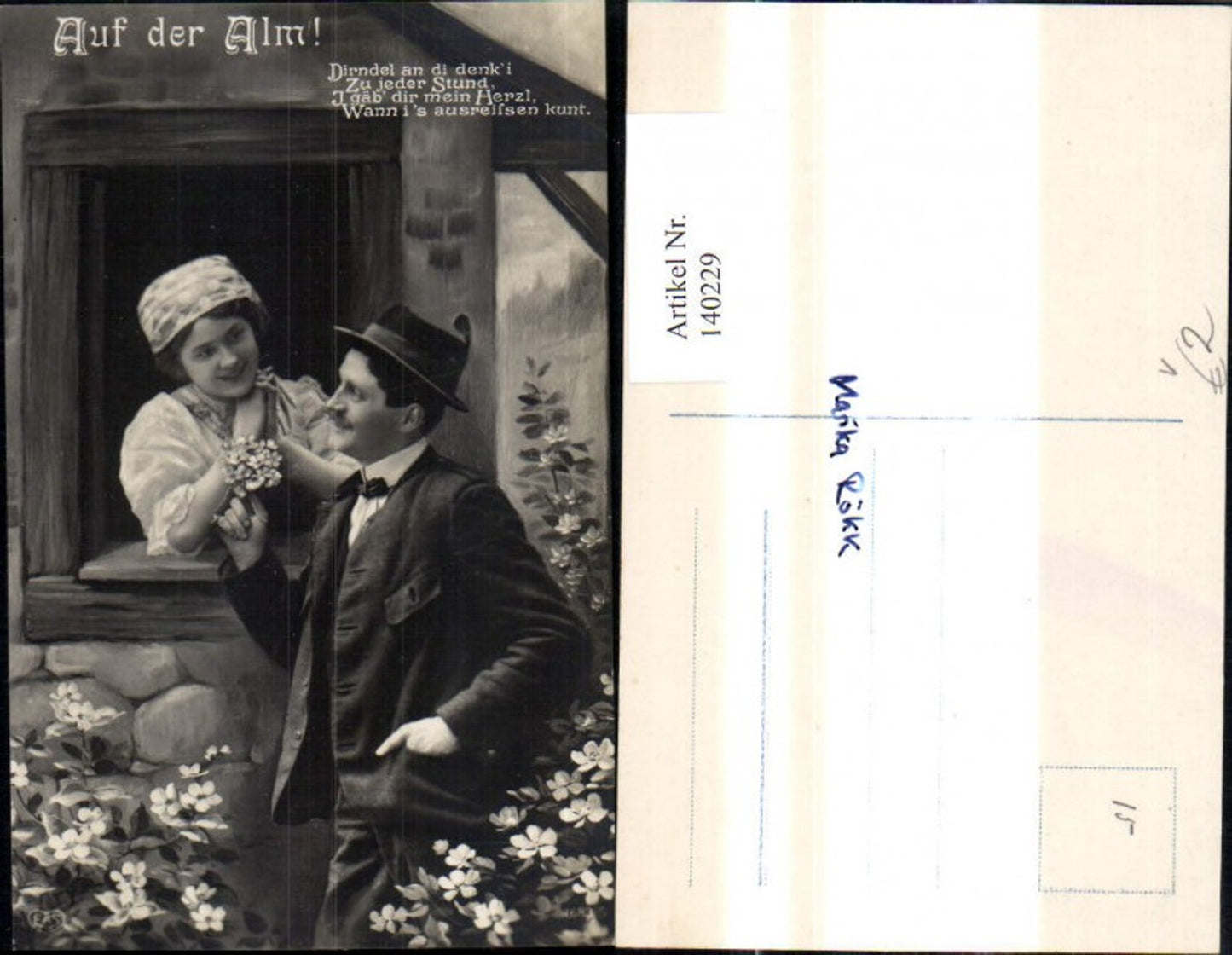 140229,Liebe Paar Liebespaar Auf d. Alm Spruch Text pub EAS