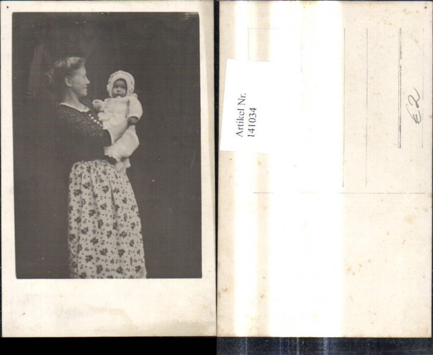 141034,Foto Ak Frau m. Kind Baby Kleinkind