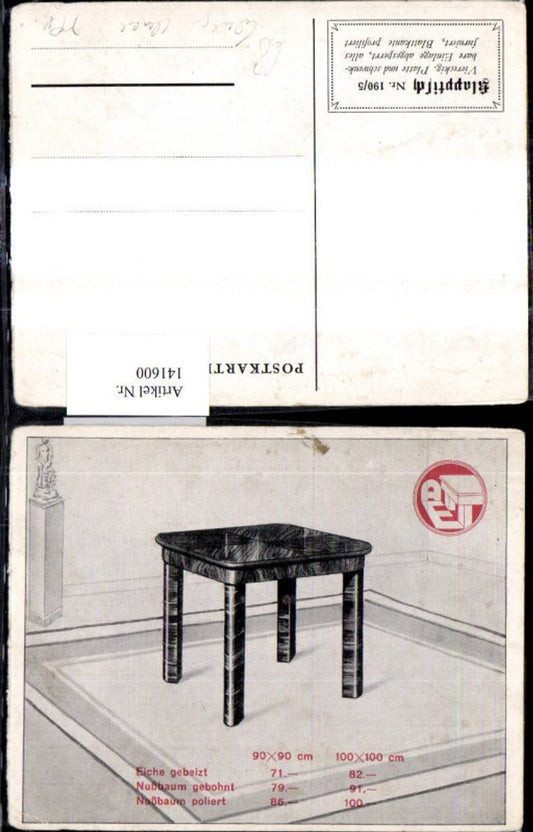 141600,Reklame Klapptisch Tisch AE 190/5