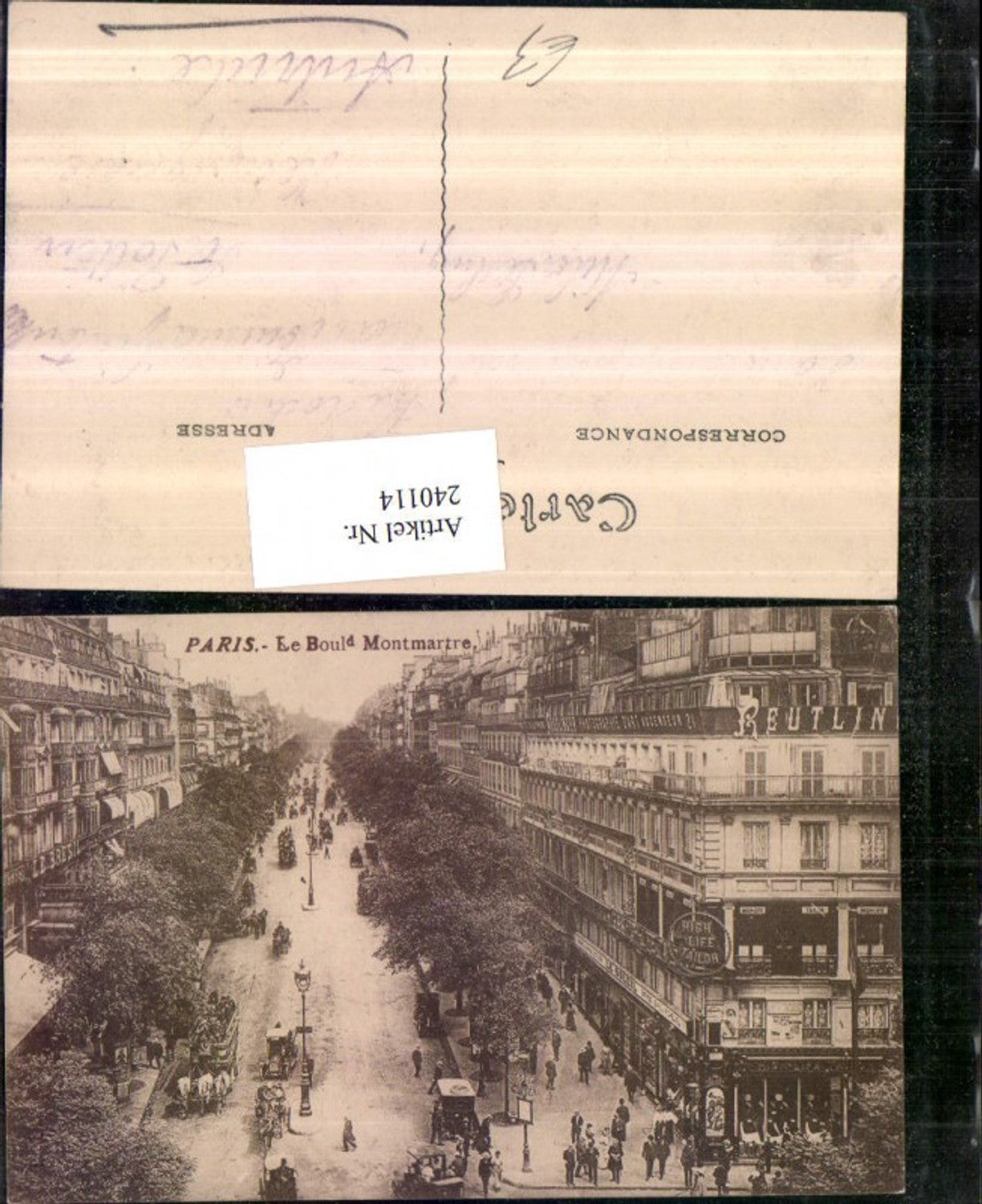240114,Paris Le Boulevard Montmartre Straßenansicht