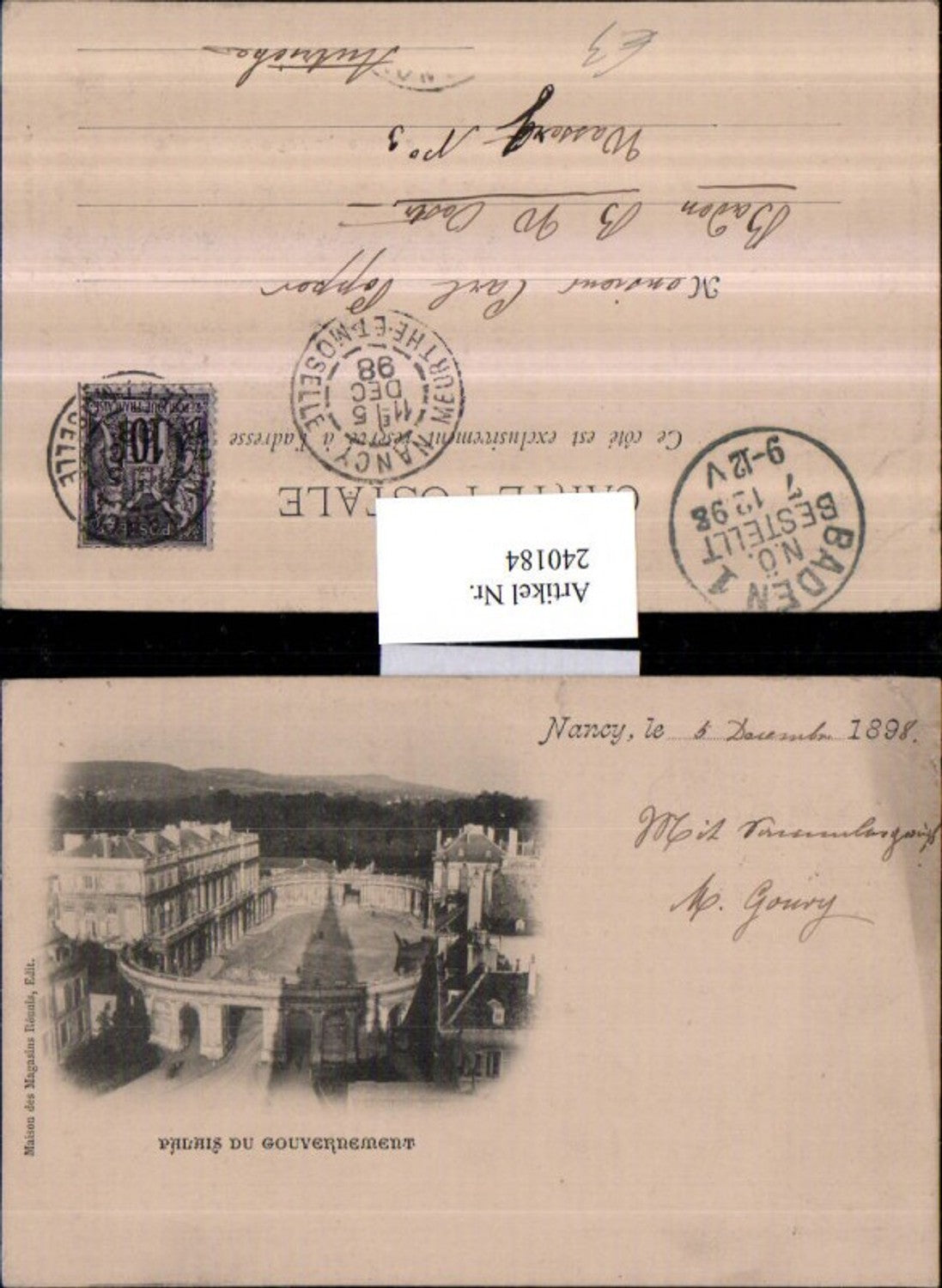 Alte Ansichtskarte – Old Postcard
