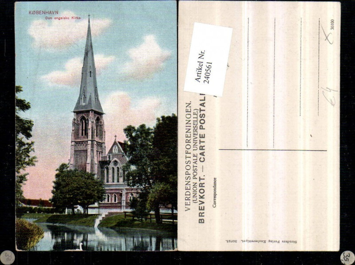 240561,Kobenhavn Kopenhagen Den engelske Kirke Kirche