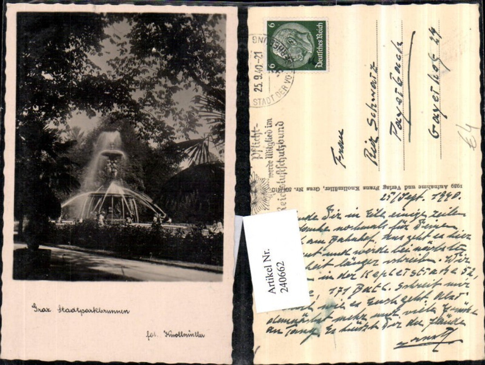 Alte Ansichtskarte – Old Postcard