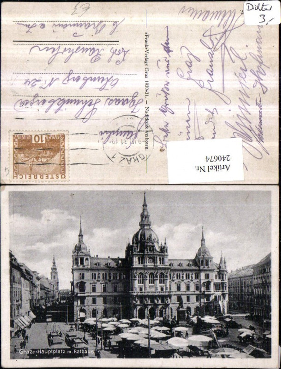 Alte Ansichtskarte – Old Postcard