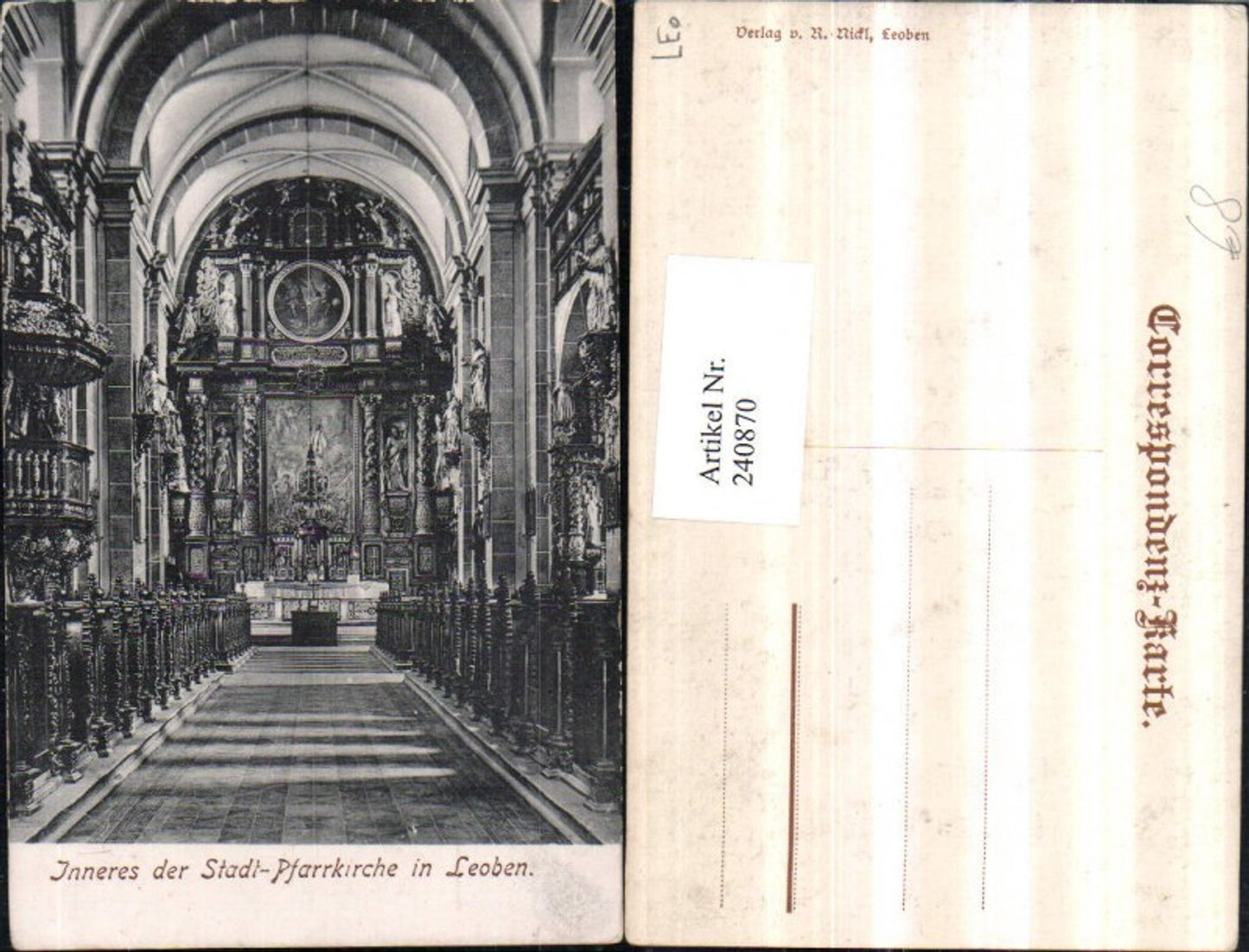 Alte Ansichtskarte – Old Postcard