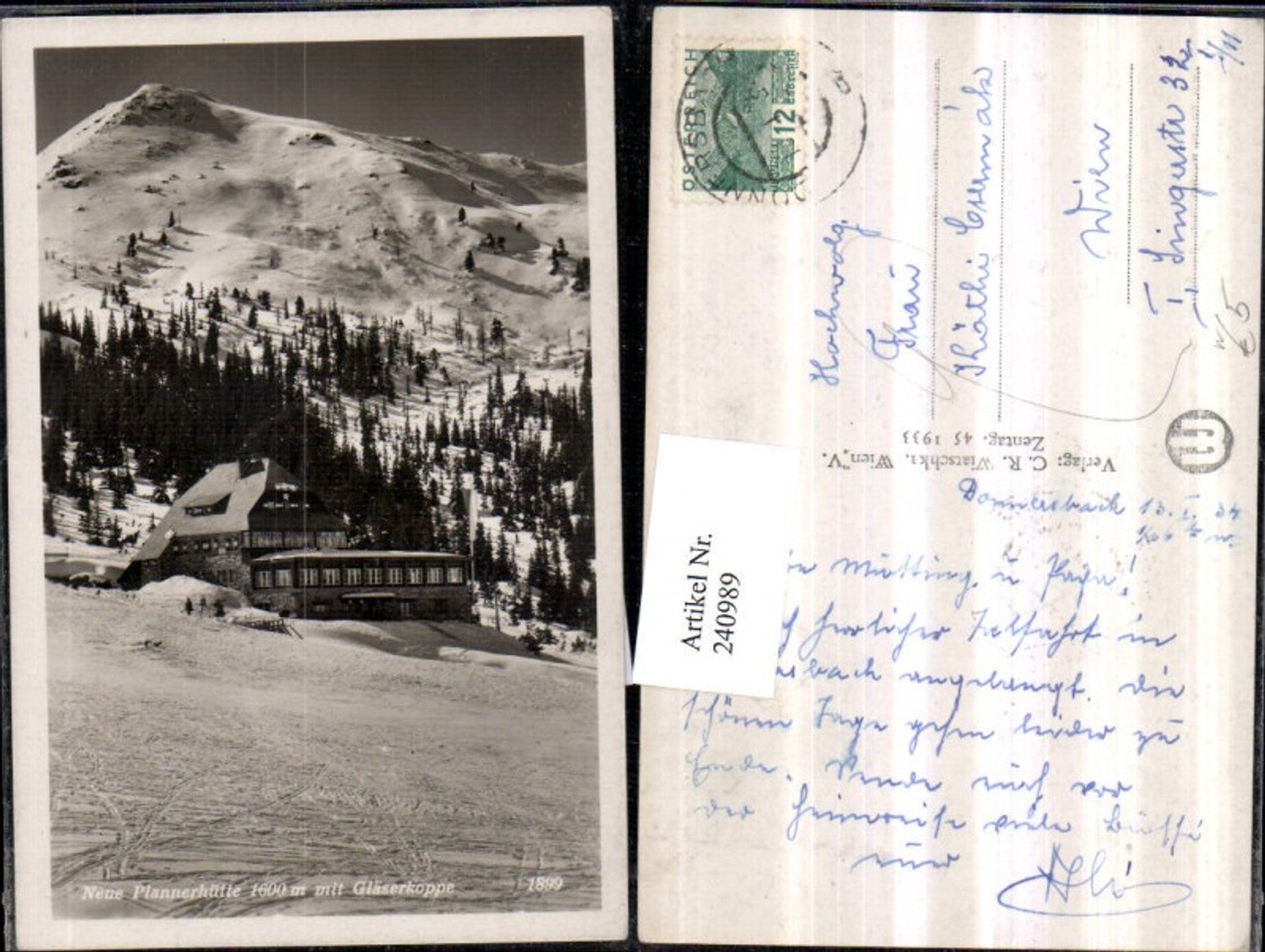 Alte Ansichtskarte – Old Postcard