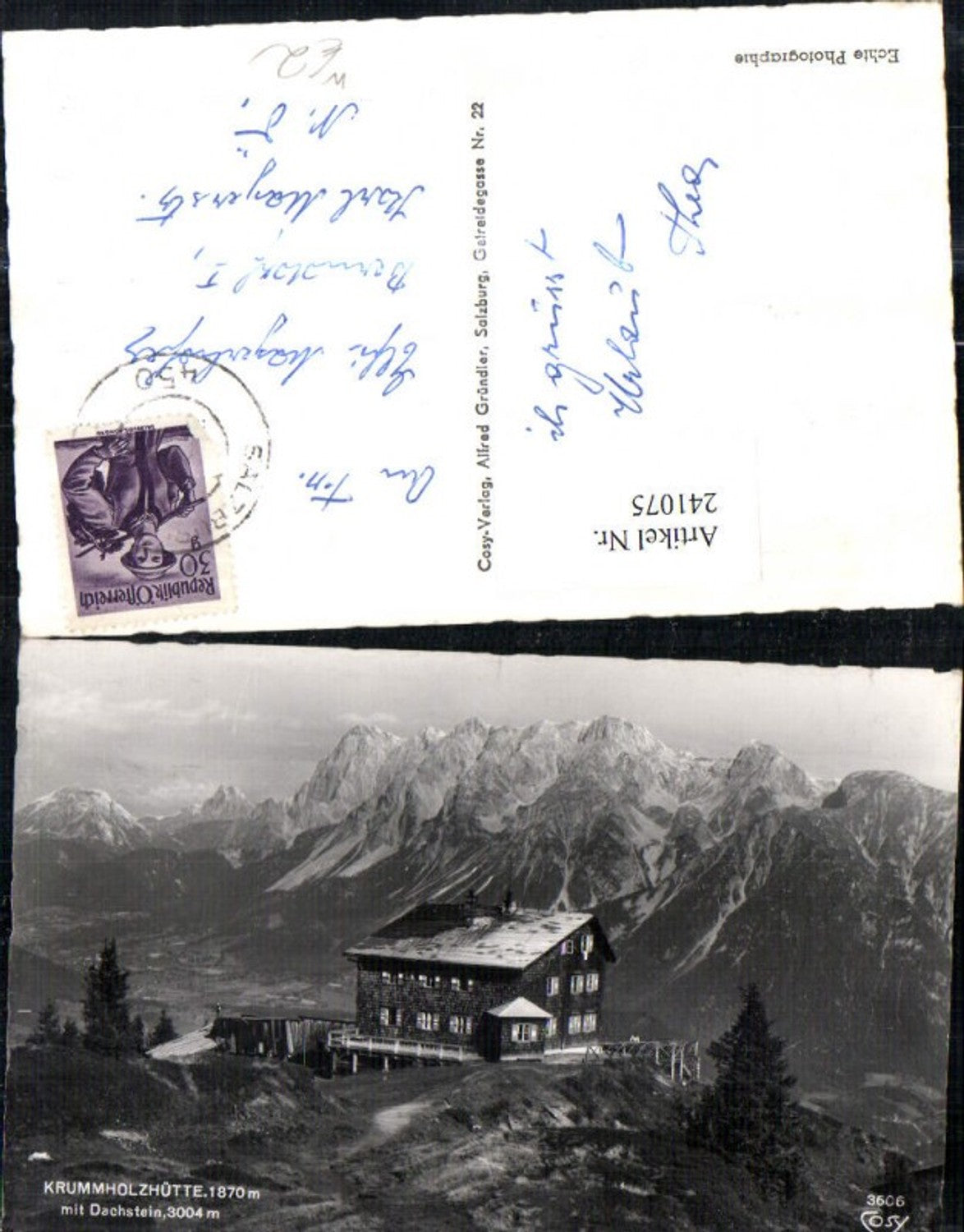 Alte Ansichtskarte – Old Postcard