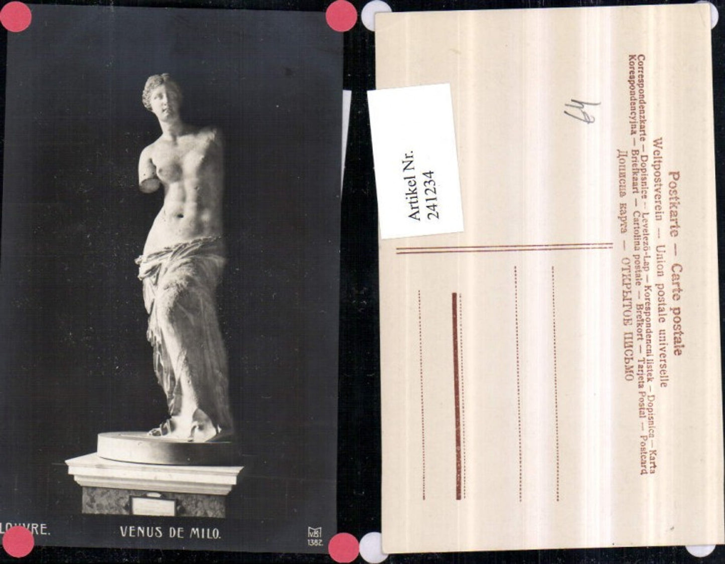 241234,Paris Louvre Museum Venus de Milo Frau Akt Skulptur