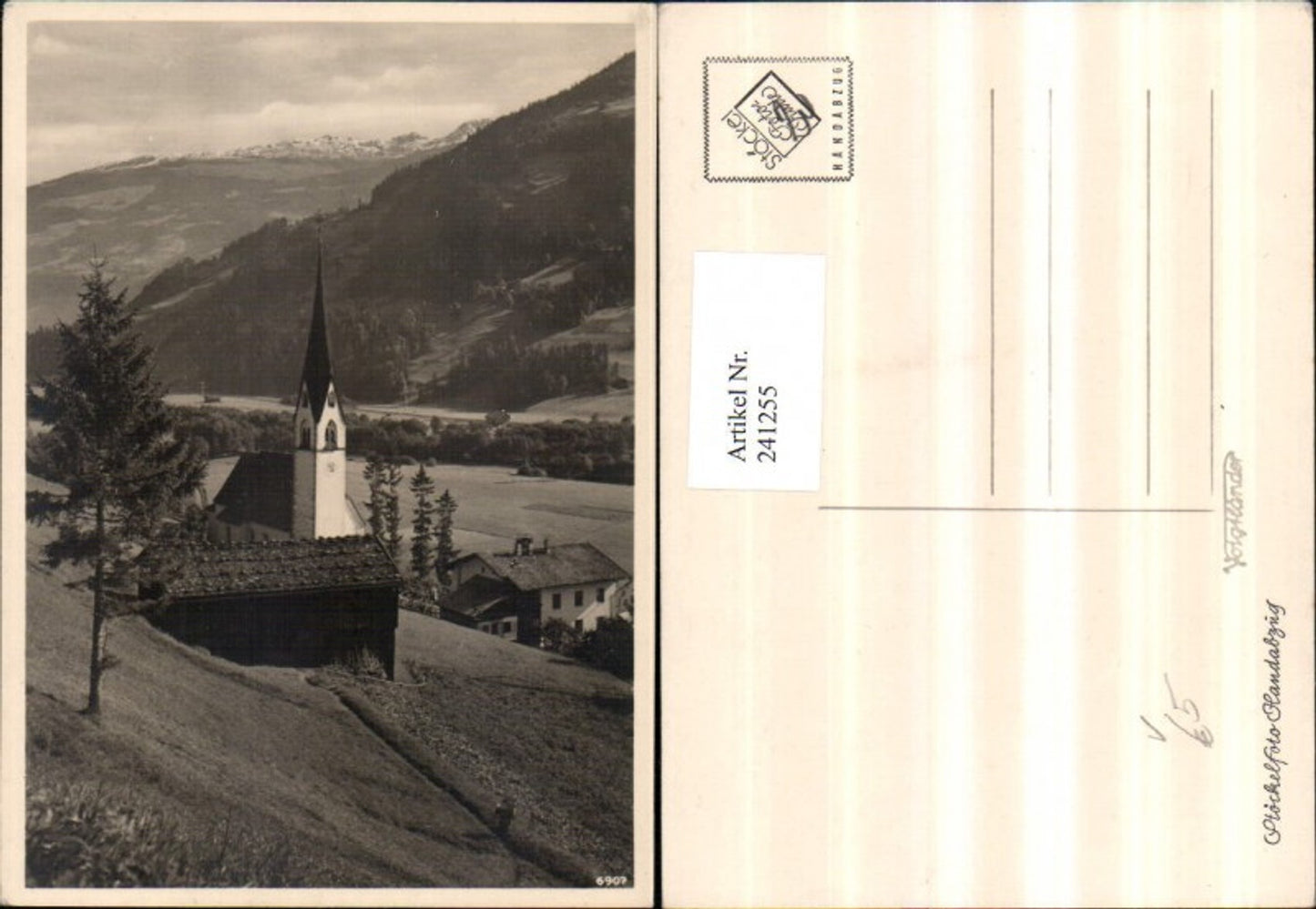241255,Ortsansicht Kirche pub Foto Stöckel Handabzug 6907