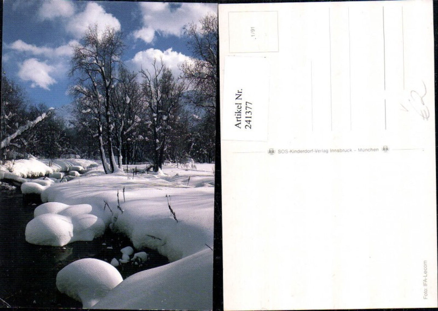 241377, SOS Children's Village 1/91 Winter Landscape Stream