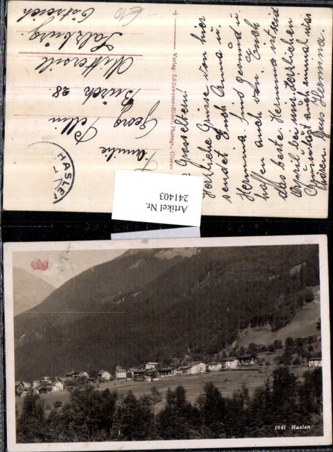 Alte Ansichtskarte – Old Postcard