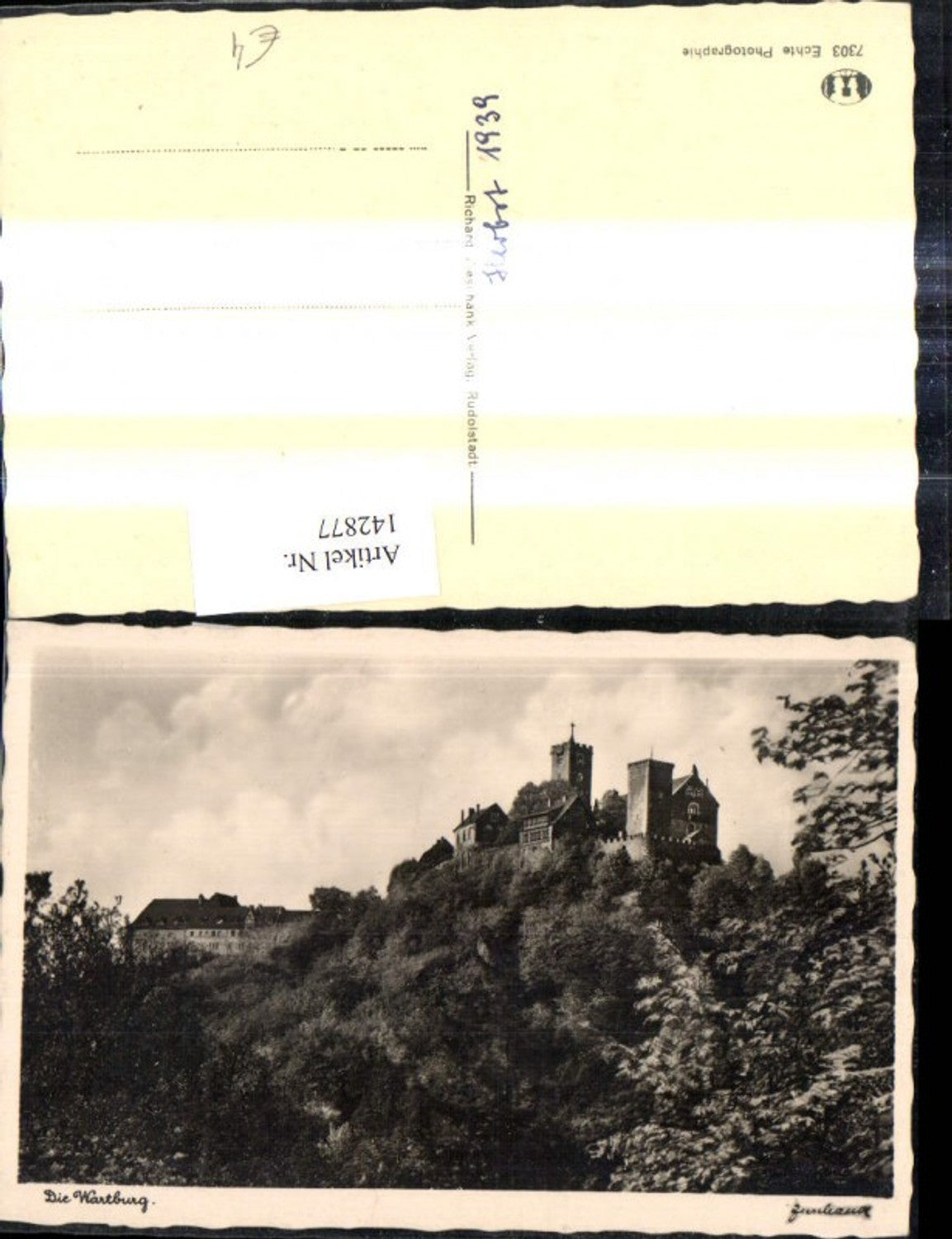 142877,Foto Ak Die Wartburg Herbst 1939