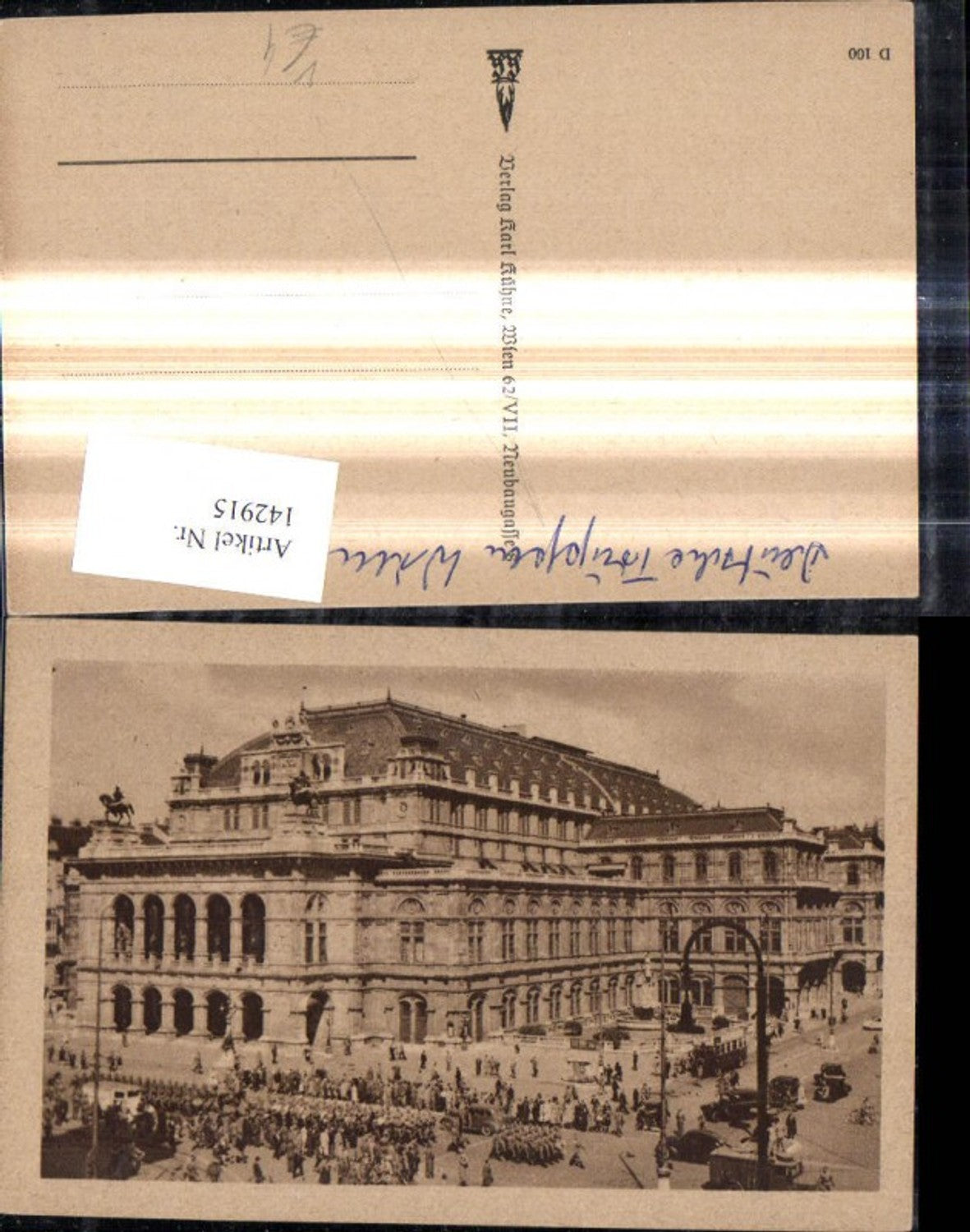 142915, Vienna State Opera Opera March of German Troops pub Karl Kühne