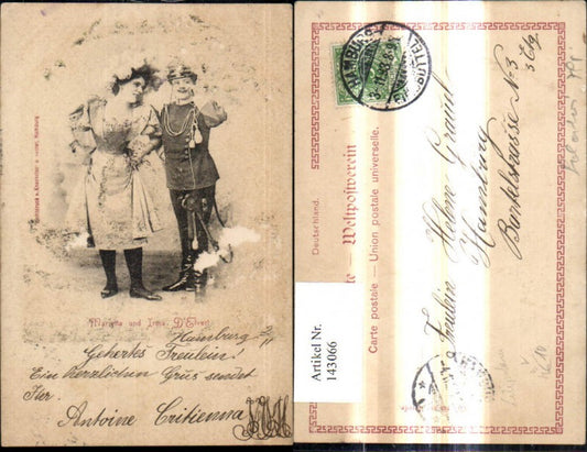 143066,Marietta u. Irma D Elvert Liliputaner Schauspieler pub Knackstedt & Näther Hamburg