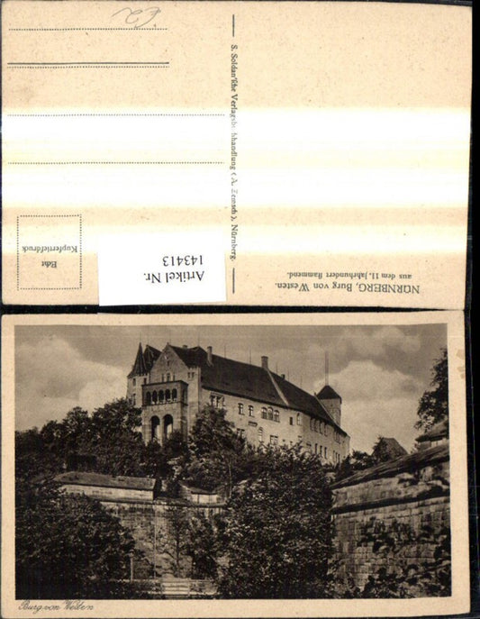 143413,Nürnberg Burg v. Westen