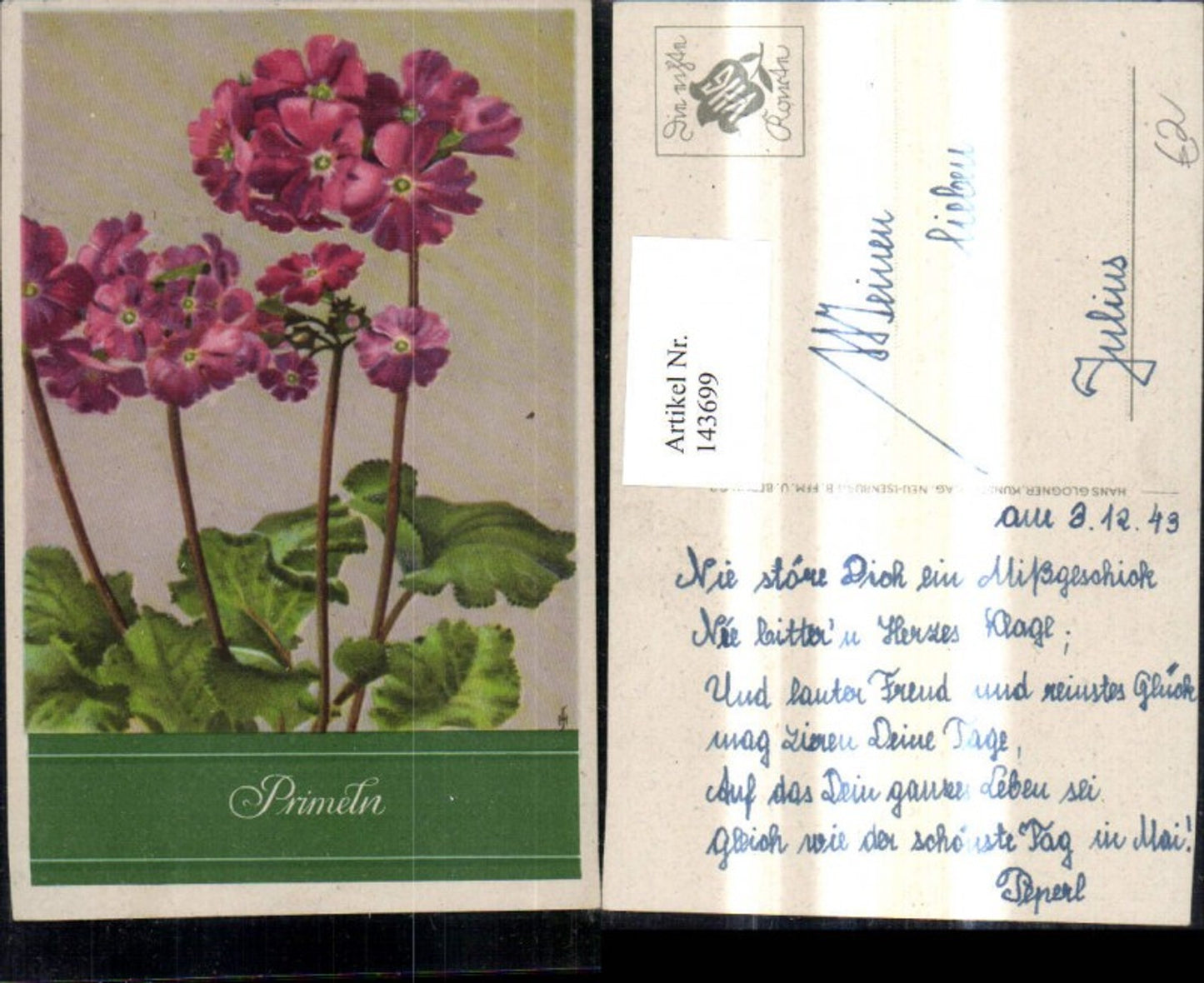 Alte Ansichtskarte – Old Postcard