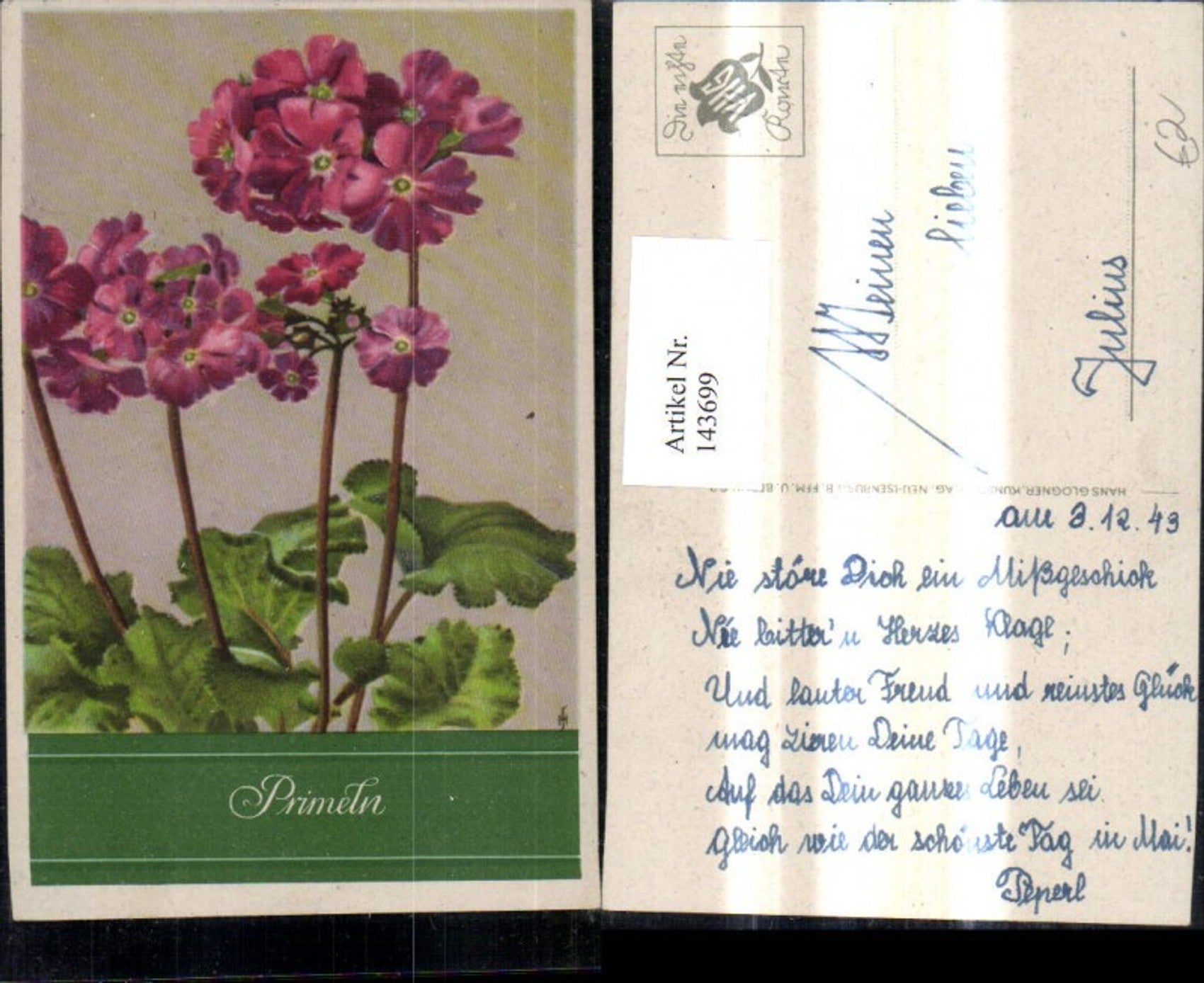 Alte Ansichtskarte – Old Postcard