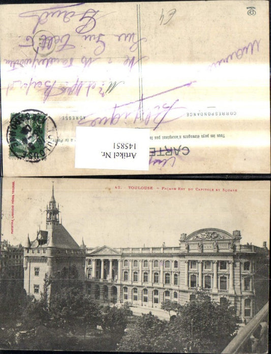 145851,Toulouse Facade Est du Capitole et Square