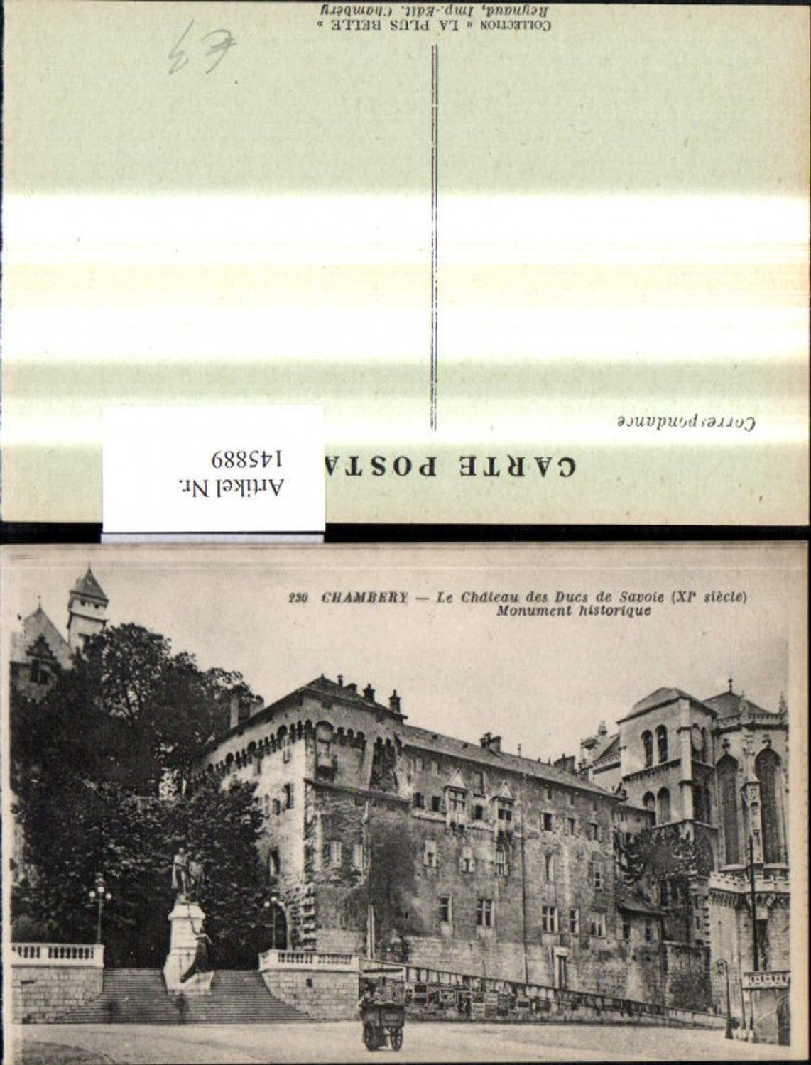 145889,Chambery Le Chateau des Ducs de Savoir Monument historique