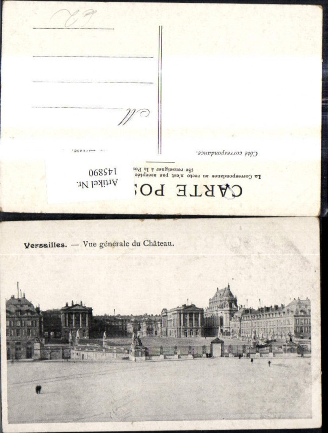 145890,Versailles Vue generale du chateau Schloss Totale