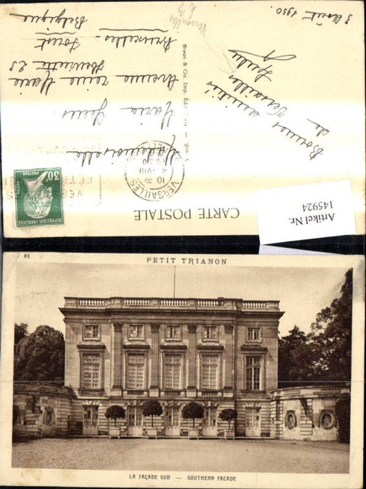 145924,Petit Trianon La Facade Sud Southern Facade Versailles