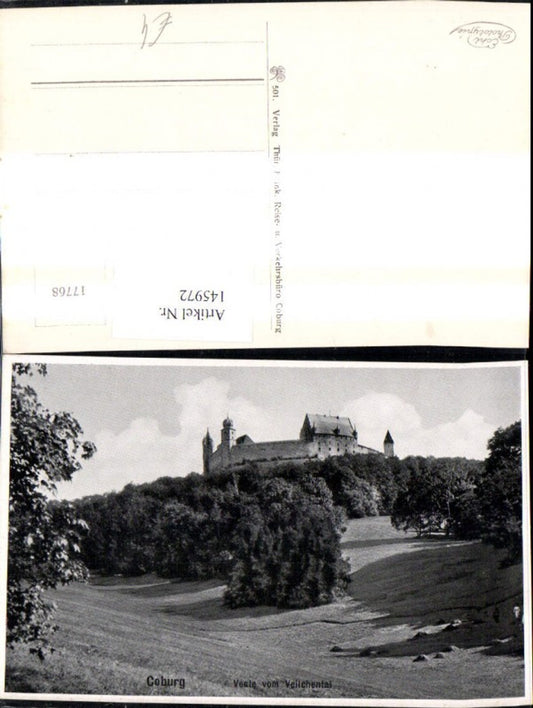 145972,Foto Ak Coburg Veste Festung v. Veilchental