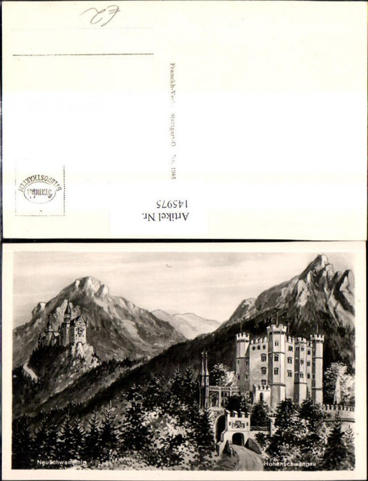 145975,Künstler Ak Hohenschwangau Neuschwanstein